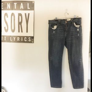 Cosmic Blue Love slightly designer blue jeans